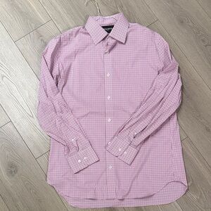 Bonobos Red and White Checkered Button Down Shirt